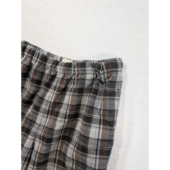 wilfred free brown plaid jogger pants size S poly blend - Picture 6 of 6